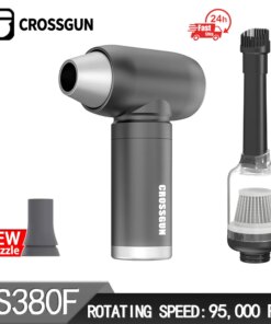 CROSSGUN Mini Turbine Blower Jetfan Electric Compressed Air Duster Cleaner Rechargeable Portable Powerful Turbo Fan Dust Removal
