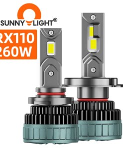 RX110 260W Powerful LED Headlights H7 H11 H8 9005 9006 9012 D2H H1 H4 6000K Bulbs 880 H27 Fog Led Lights for 12V Car Automotivo