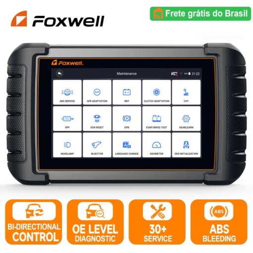 FOXWELL NT809 OBD2 Car Diagnostic Scanner All System Scan 30 Maintenance Bi-directional Test OBD2 Automotive Scan Tool PK MK808