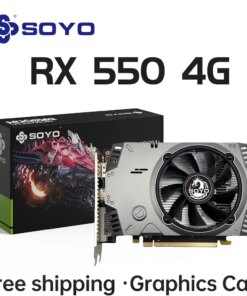 SOYO AMD Radeon RX550 4GB GPU GDDR5 14nm For Desktop PC Games Video Office Graphics Card 128bit HDMI RX 550 Computer Components