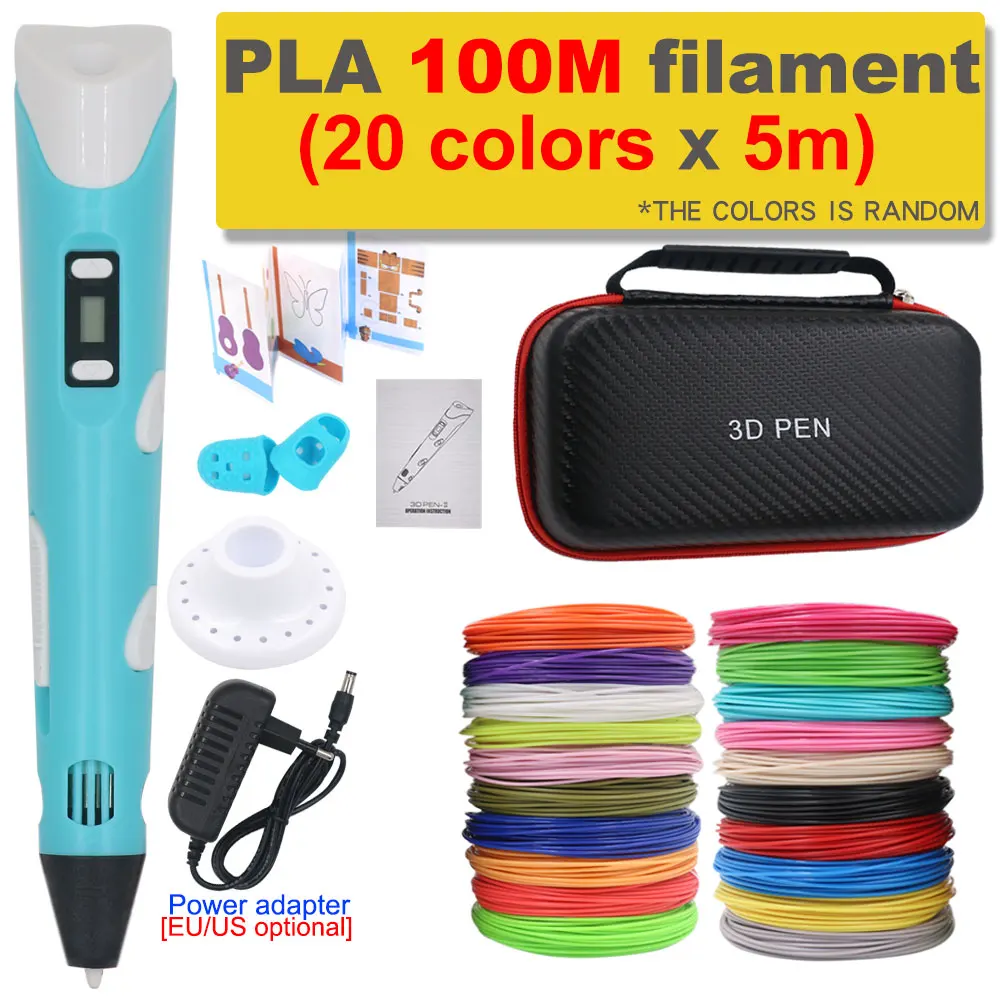 Blue with 100M PLA