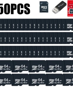 50PCS TF Card Class10 128GB 256GB cartao de memoria 32GB 64GB 16G SD Card 8G 4GB 2GB Micro Flash Memory Card for Digital Devices