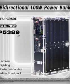IP5389 340W Powerbank Case 1.54inch IPS Screen 24 21700/18650 No Battery 120000mah 120W+60W DC UPS Laptop Phone Fast Charging
