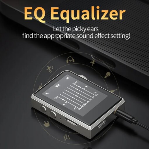 RUIZU A58 HiFi Music MP3 Player DSD256 Lossless Decoding MP3 Portable Metal Walkman With EQ Equalizer Full Touch Scree