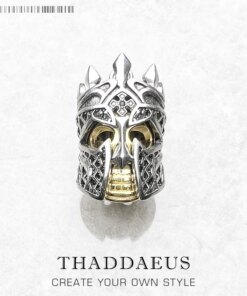 Pendant Skull Knight Brand New Vintage Fine Jewelry Europe 925 Sterling Silver Accessories Rebel Gift For Women Men