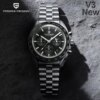 PAGANI DESIGN 2024 New Men's Watches Top Luxury Quartz Watch For Men Auto Date Speed Chronograph AR Sapphire Mirror Wrist watch