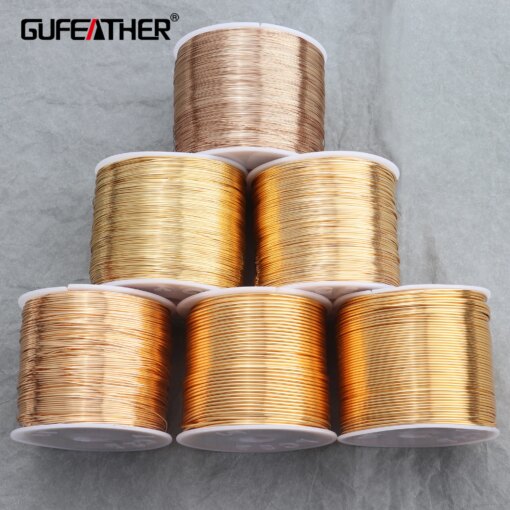 GUFEATHER M754,diy jewelry accessories,pass REACH,nickel free,18k gold plated,hand made,copper wire,jewelry making,one roll/lot