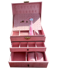 Fashion Design  Real Velvet Exquisite Earrings Holder  Bracelet And Necklace Storage Box