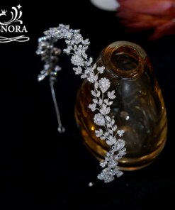 Fashion Vine Leaves Crystal Hair Band Bridal Tiaras Headband for Women Wedding Hair Accessories Party Headpiece Bridesmaid Gifts