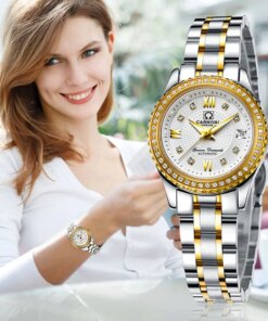 CARNIVAL Women Mechanical Watch Luxury Stainless Steel Bracelet Elegant Ladies Diamond Automatic Watch Relogio Feminino 8629