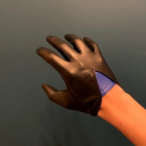 highshine unlined goat leather touch screen winter gloves for men black