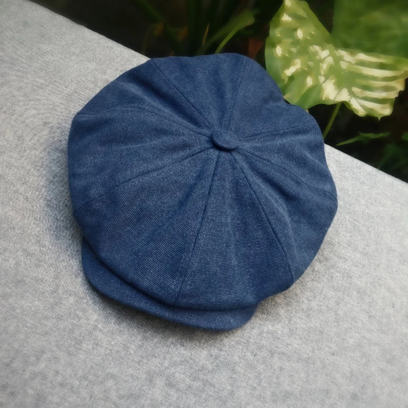 Brand Canvas Newsboy Caps Men High Quality Flat Caps British Style Octagonal Cap Vintage Gatsby Cap Spring Autumn Hats BLM21