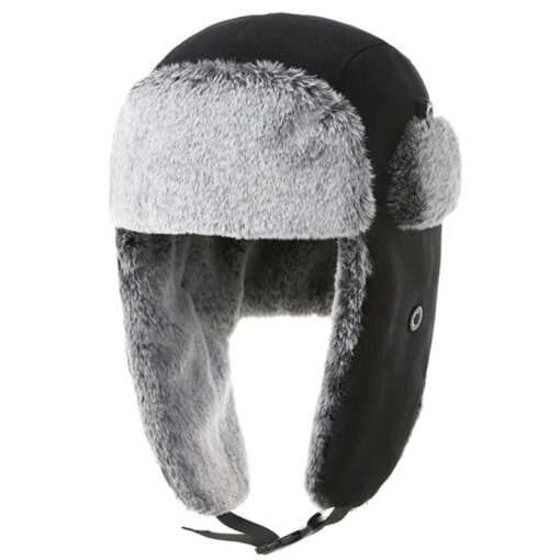 Adult Winter Outdoors Warm Faux Fur Bomber Hat Woman Fashion Snow Cap Ladies Plush Skiing Hats Man Beaines
