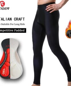 X-TIGER Man Cycling Trousers Winter Thermal Mountain Bike Pants Bicycle Tights Coolmax 5D Gel Pad Keep Warm Pants