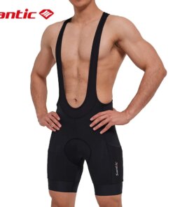 Santic Cycling Bib Shorts Men 4D Padded MTB Biker Shorts Summer Breathable Mesh Mountain Bicycle Pants with Pockets Asian Size