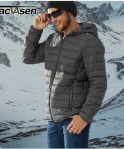 TACVASEN Lightweight Puffer Jackets Mens Quilted Polyester Nylon Jacket Ripstop Quick Dry Hooded Down Insulated Windbreaker Coat