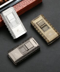 GALINER Windproof Unusual Cigar Lighter Smoking Accessories Jet Puro Lighter Torch With Punch Drill Charuto Gadgets For Men