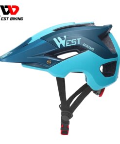 WEST BIKING Men Cycling Helmet With Sun Visor MTB Road Bike Trail XC Helmet Adjustable Ultralight Safety Sport Bicycle Helmet