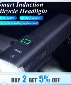 CYCLAMI Bicycle Headlight Brightness 1000 Lumens Replaceable Battery Cycling Front Lights Big Capacity IPX6 Waterproof