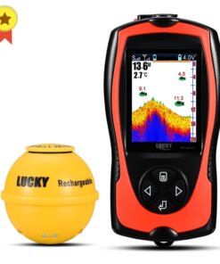 LUCKY FF1108-1CWLA Rechargeable Wireless Sonar for Fishing 45M Water Depth Echo Sounder Fishing Finder Portable Fish Finder