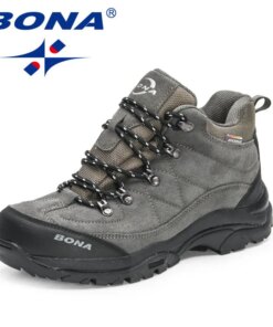 BONA 2023 New Designers Non-slip Wear-resistant Breathable Hiking Shoes Men Outdoor High-quality Jogging Walking Shoe Mansculino