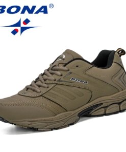 BONA New Style Spring Autumn Men Running Shoes Breathable Outdoors Sports Shoes Zapatos Comfortable Athletic Male Sneakers