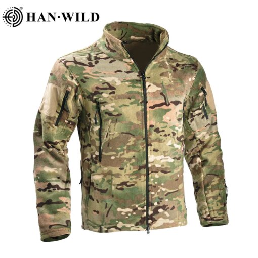 Full Zipper US Military Jackets Thermal Fleece Tactical Jacket Safari Coat Hiking Outdoor Army Jackets New Softshell Jacket Men
