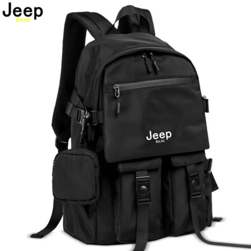 JEEP BULUO Brand Men Shoulder Backpack Casual Hiking Backpacks Outdoor Sport School Bag High Quality Travel Laptop Anti-theft