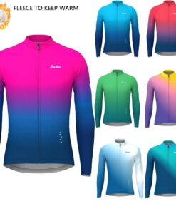 2024 Men's Winter Racing Cycling Jerseys Thermal Fleece Warm Jersey Triathlon Mountian Bike Sport Long Sleeves Cycling Jackets