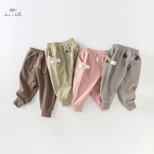 Dave Bella Children's Pants 2023 New Autumn Boys Girls Casual Pants Harem Pants Fashion Cool Loose Cute Outdoor Sport DB3236569