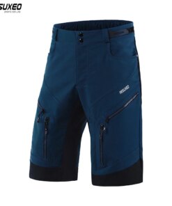 ARSUXEO Men's Cycling Shorts Loose Fit Downhill MTB Mountain Bike Shorts Outdoor Sport Bicycle Short Pants Water Repellent 1903