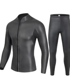 Women 3mm CR Blind Seam Flexible Wetsuit Jacket & Pant - Slim, Neoprene Smooth Skin for Diving, Surfing, Winter Swimming