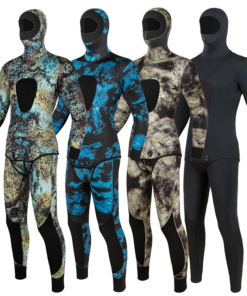 Men's Camouflage wetsuit Long Sleeve Fission Hooded 2 Pieces Of Neoprene Submersible For Men Keep Warm Waterproof Diving Suit