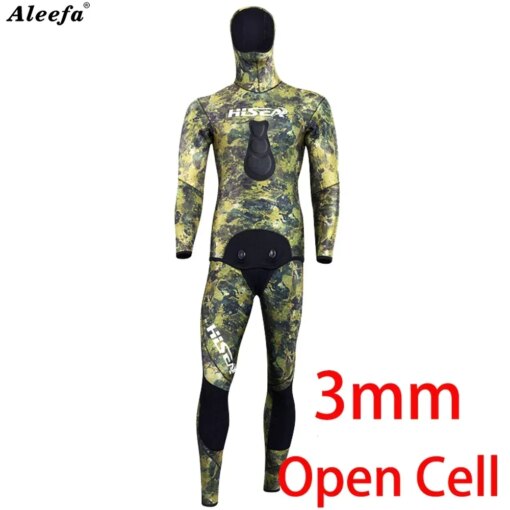 Wetsuits Men Spearfishing Suit Diving  3mm Open Cell Wetsuit Yamamoto  Wet  Neoprene Camouflage