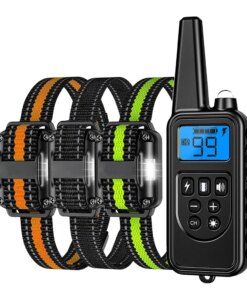 1pc Dog Training Device 20~100 lb Pet Dog Waterproof Collar LCD Long Distance Remote Control Static Electricity/Vibration