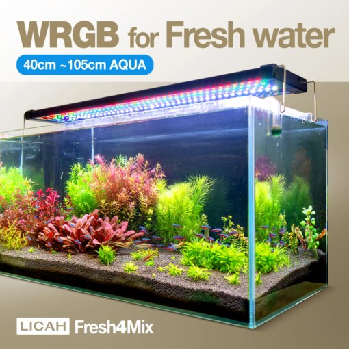 LICAH WRGB Light for Aquatic Plants / Fresh Water / 40~105cm Free shipping