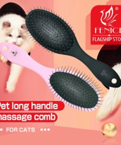 Fenice Professional Massage Comb Pet Dog Hair Brush Air Cushion Combs for Dog Cats Remover Rake comb Shedding Tools for Puppy