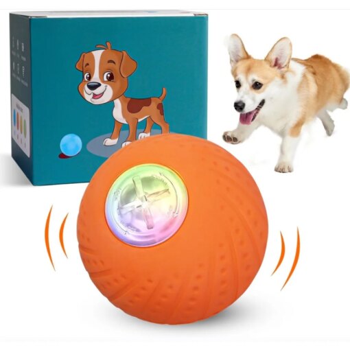 Smart Dog Toy Ball Waterproof Automatic Moving Rolling Ball Electric Interactive Pet Toy for Puppy Birthday Gift Dog Cat Product