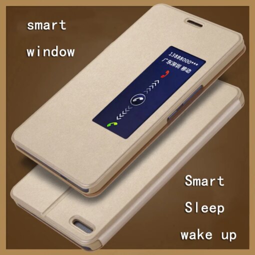 Intelligent Sleep wake up Flip case For Huawei honor X2 MediaPad X2 Flip cover Pu leather cover smart window 7.0"  cover case