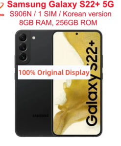Samsung Galaxy S22+ 5G S906N S22 Plus Original 6.6" AMOLED ROM 256GB RAM 8GB Snapdragon NFC Octa Core Android Cell Phone
