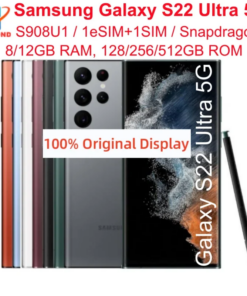Samsung Galaxy S22 Ultra 5G S908U1 6.8" RAM 8/12GB ROM 128/256/512GB Snapdragon NFC S Pen Original S 22Ultra Unlocked Cell Phone