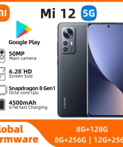 Xiaomi Mi 12 Android 5G Unlocked 6.28 inch 12GB RAM 256GB ROM All Colours in Good Condition Original used phone