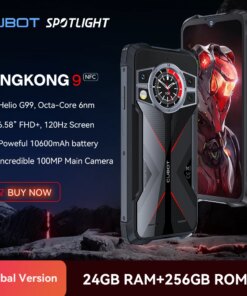 Cubot KingKong 9, Helio G99, 120Hz 6.583-Inch Screen, Rugged Smartphone, 24GB RAM(12+12GB Extended), 256GB ROM, 100MP Camera,NFC