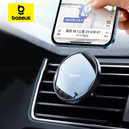 Baseus Magnetic Car Phone Holder Air Vent Universal for iPhone 13 14 15 Pro Smartphone Car Phone Stand Support Clip Mount Holder