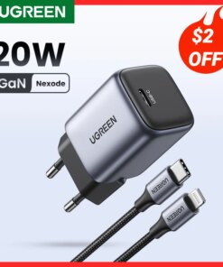 UGREEN 20W 30W GaN Charger PD Fast USB Type C Charger USB C PD3.0 QC3.0 Quick Charging For iPhone 15 14 13 Mobile Phone Charger