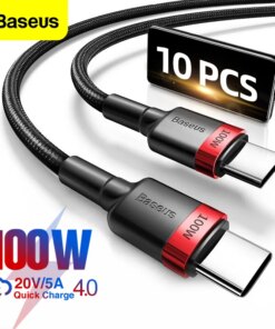 Baseus 100W USB C to USBC Cable PD Fast Charging Cable for MacBook Samsung Xiaomi Phone 2M Quick Charge 3.0 5A Type C USBC Cable