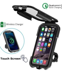 Motorcycle Wireless Charger Holder Type C QC3.0 Fast Charge Motorbike Phone Holder Waterproof Cellphone Case Motor Stand Support