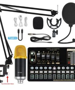 Computer Mobile Phone Live Steam Audio Studio Vocal Recording Fashion Studio Equipment Music Recording Microphone Kit V10XPRO