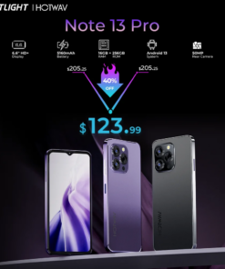 [World Premiere] HOTWAV Note 13 Pro Smartphone 6.6'' HD+ Android 13 16GB+256GB Octa-Core Mobile Phone 50MP 5160mAh Cellphone