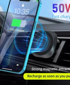 50W Fast Car Wireless Charging Station Strong Magnetic Car Wireless Charger For Macsafe iPhone 15 14 13 12 Pro Max mini Phone